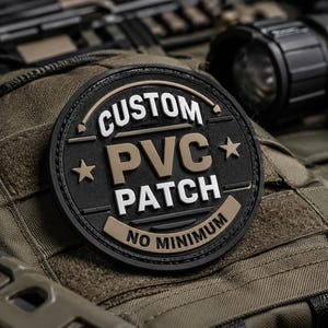 Custom PVC Patch - No Minimum - Hook and Loop, Made To Order