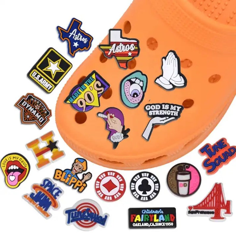 Custom Jibbitz for Croc With Your Personalized Logo, Croc Charms. Free