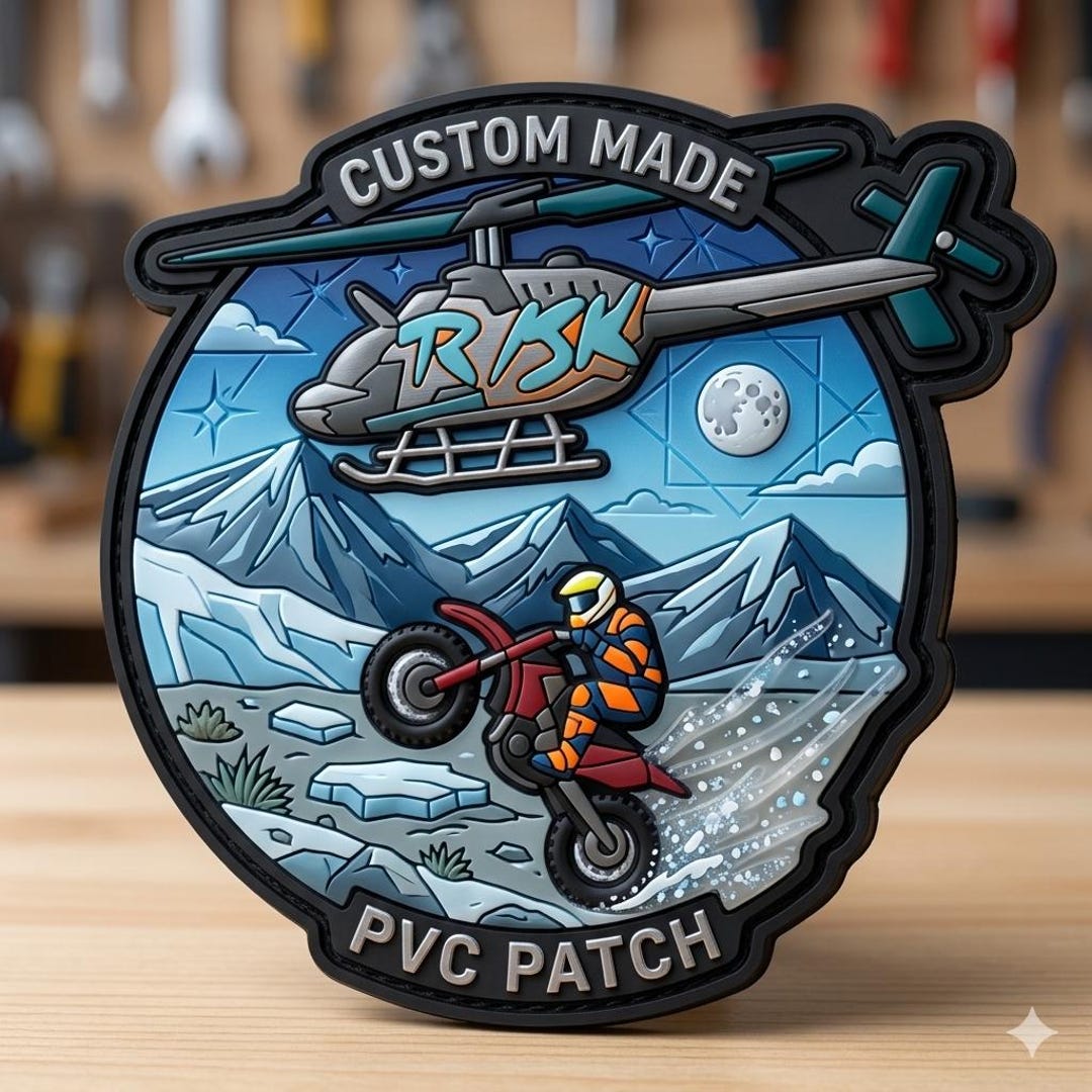 Long Racing Pvc Patch Custom PVC Patch - Top Quality - Quick Turnaround - Hook & Loop Backing ...