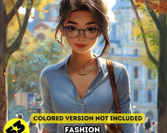 53 Pages Of Fashion Girls coloring Pages | Adult & Kids Coloring Book | Pdf File | Digital Downloads