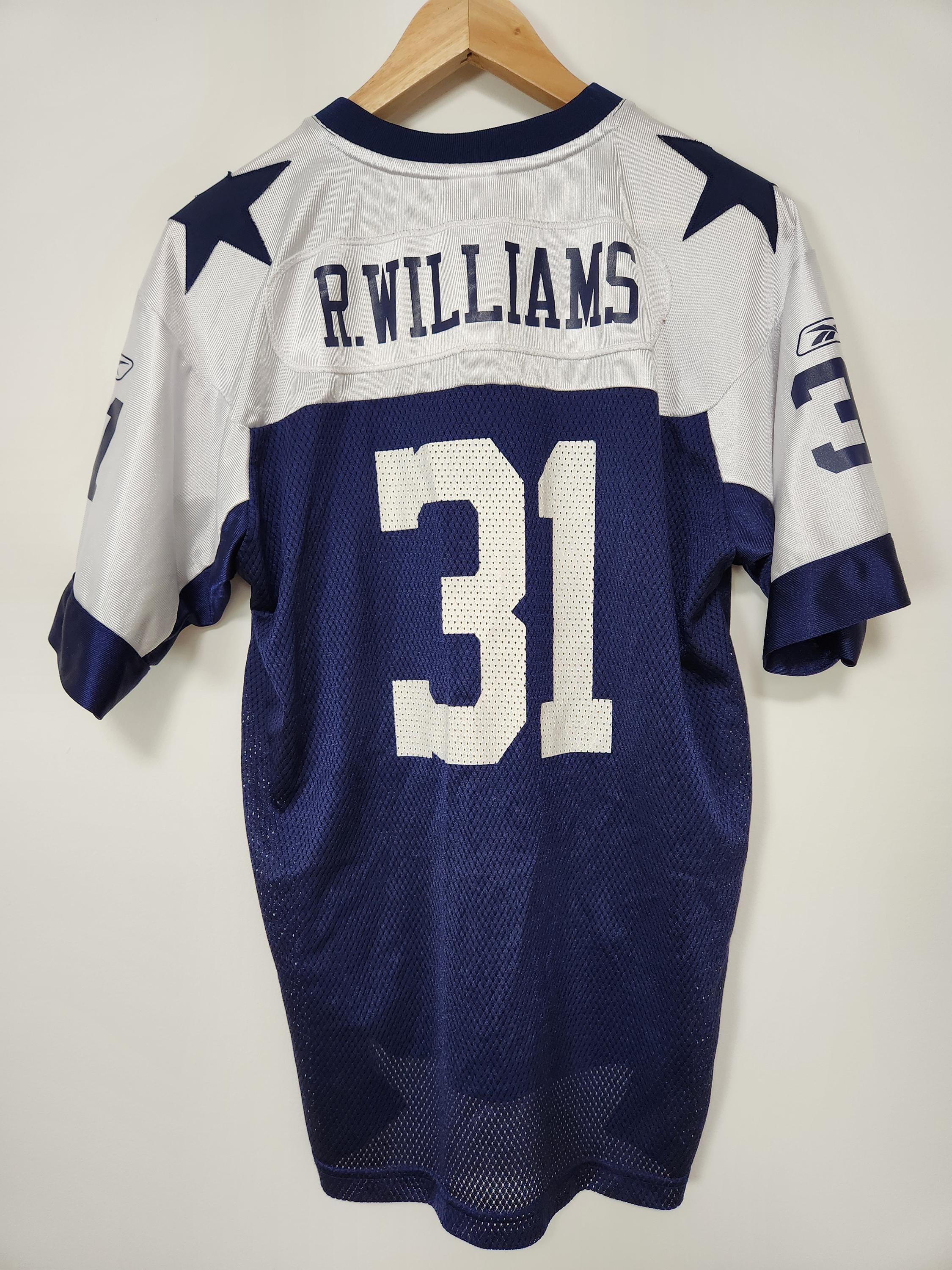 Vintage YOUTH Dallas Cowboys #31 Roy Williams Reebok Throwback NFL Football Jersey / Youth XL