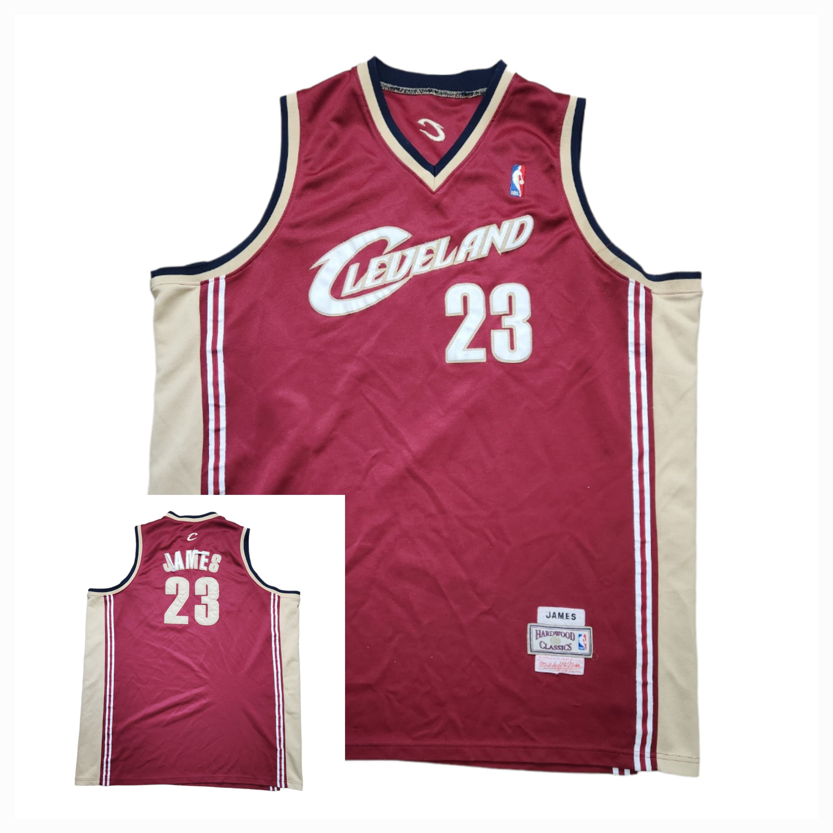 2003-2004 Mitchell & Ness LEBRON JAMES #23 Cleveland Cavaliers Jersey  Large 44 L