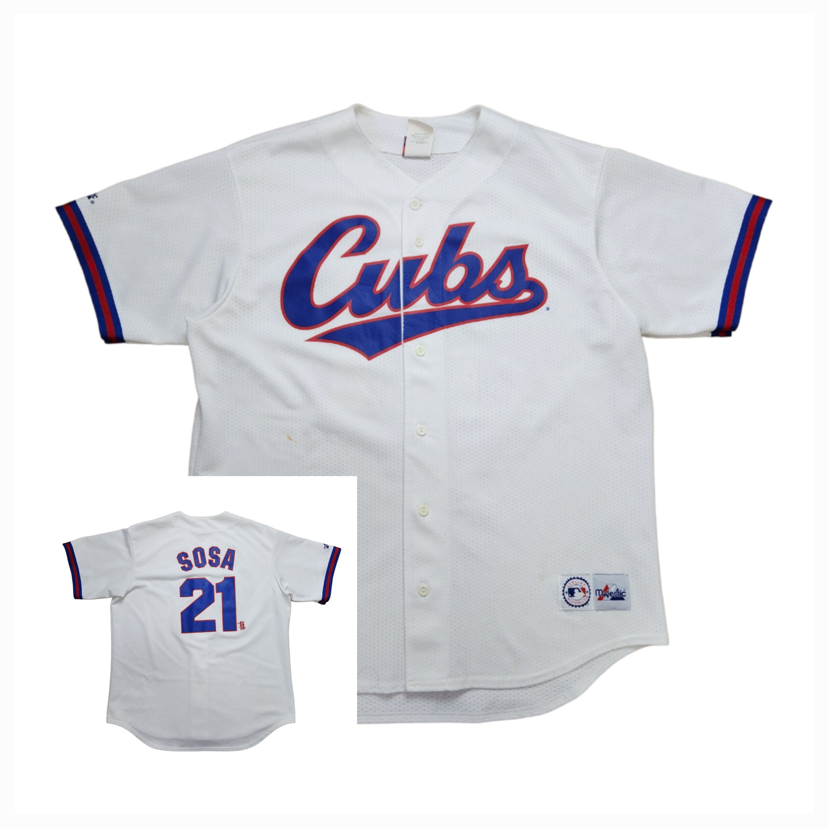 Russell Athletic Sammy Sosa Chicago Cubs Jersey Size 52 XXL Diamond  Collection