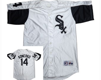 Vintage Konerko, Medium, #14 Paul Konerko, Chicago White Sox, MLB Jersey, Baseball Jersey, Majestic