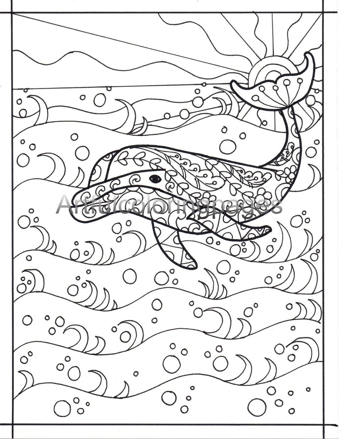 Adult Coloring Pages Dolphin Coloring Page Sealife Coloring Pages ...