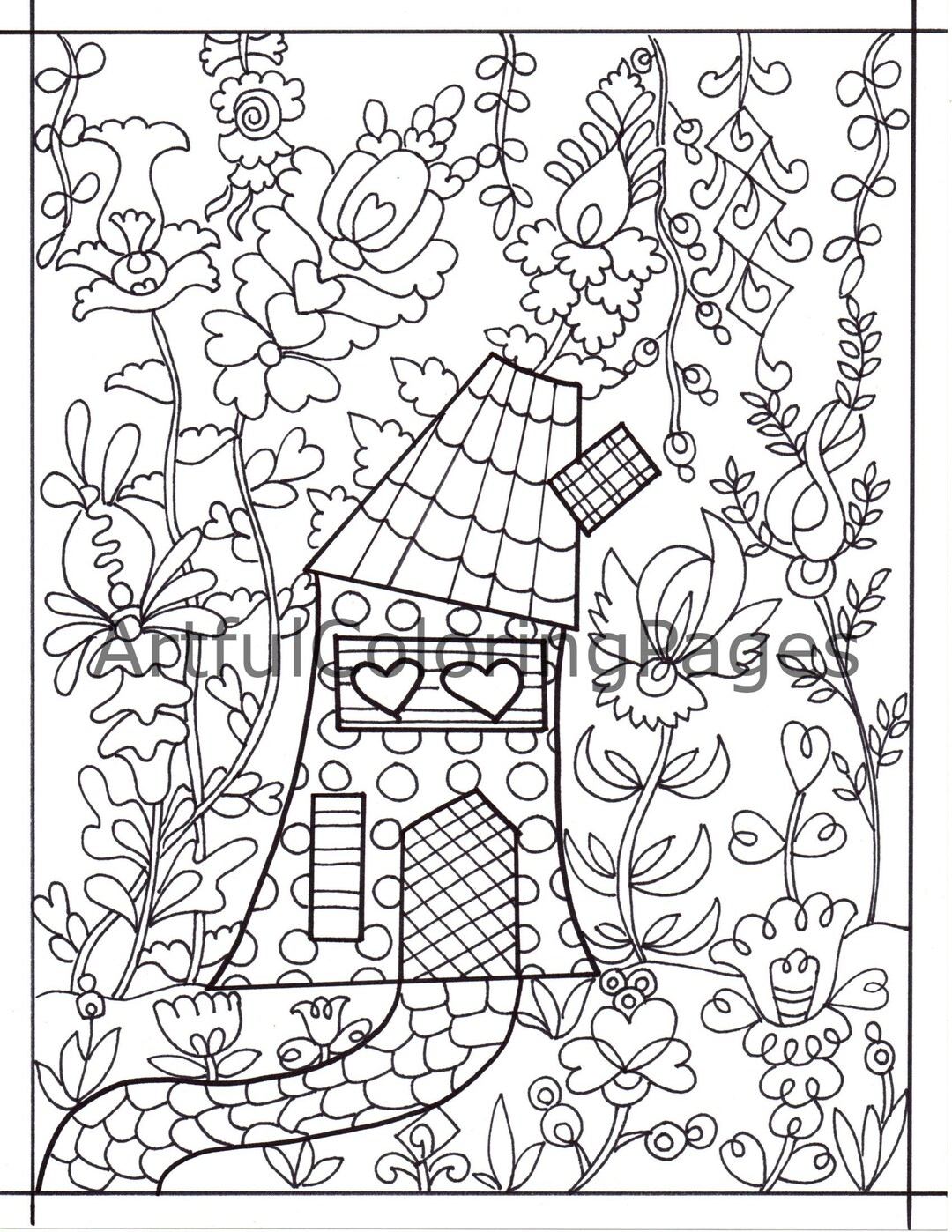 Adult Coloring Pages Houses Coloring - Il 1080xN.5060420839 6bbe