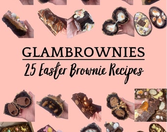 25 recetas de brownie de Pascua / Brownies gourmet caseros / Receta fácil al horno PDF / Productos horneados