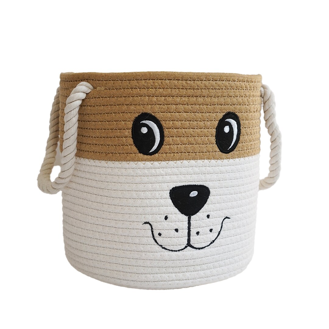 Plush Dog + Basket - Aiko