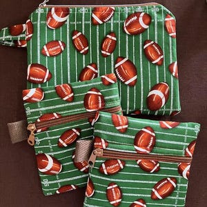 Bolsa con cremallera para deportes de fútbol, bolsa de regalo completamente forrada, bolsa para cosméticos, bolsa pequeña para dispositivos tecnológicos, bolsa para teléfono, medicamentos