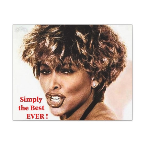 Tina Turner wall hanging home decor music print Canvas Gallery Wrap housewarming music decor gift for woman gift man simply the best nutbush