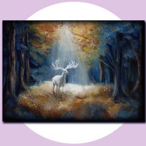 Lord of the Forest Poster - Kunstdruck von Originalwerk des Fantasy-Künstlers 21x14cm auf 200gsm Papier