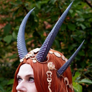 Cambion cosplay - Head piece, belt, necklace and back pieces -  Resin 3D Print - Painted and Unpainted versions - Fantasy RPG