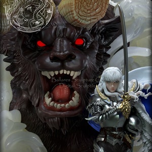 Griffith - Statue or Model Kit - Berserk Figurine - Large Size display statue - Hand Painted or Unpainted - Gift for Gamers - Fantasy