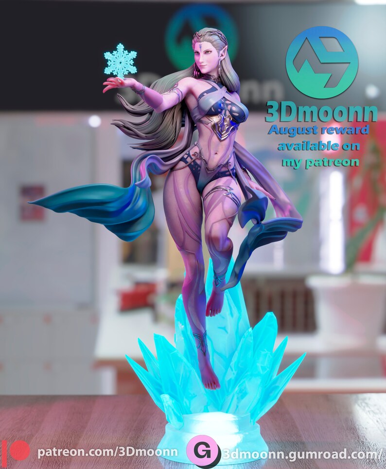 Buy Lady of Frost Statue or Model Kit Fantasy Game Figurine Hand