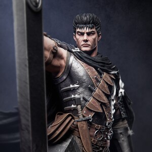 Guts - Statue or Model Kit - Berserk Figurine - Hand painted or unpainted - Various sizes - Gift for gamers - Anime - Manga