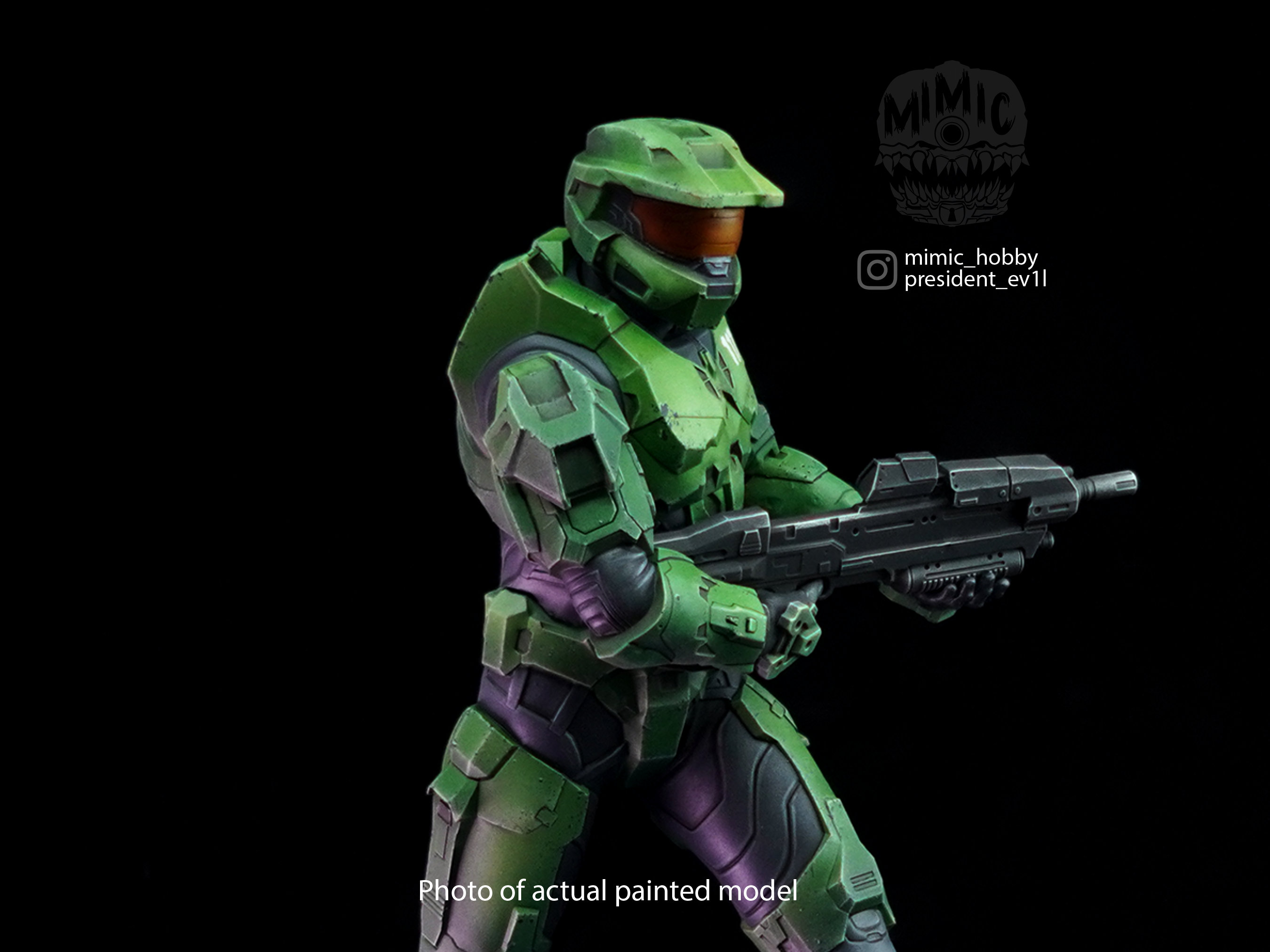 Master Chief Statue or Model Kit Halo Figurine Hand Painted or