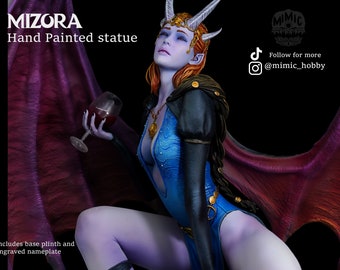 Mizora - Estatua o Kit de Modelo - Baldur's Gate - DnD - Figura - Varios Tamaños - Pintado a mano o sin pintar - Regalo para jugadores y fanáticos de la fantasía