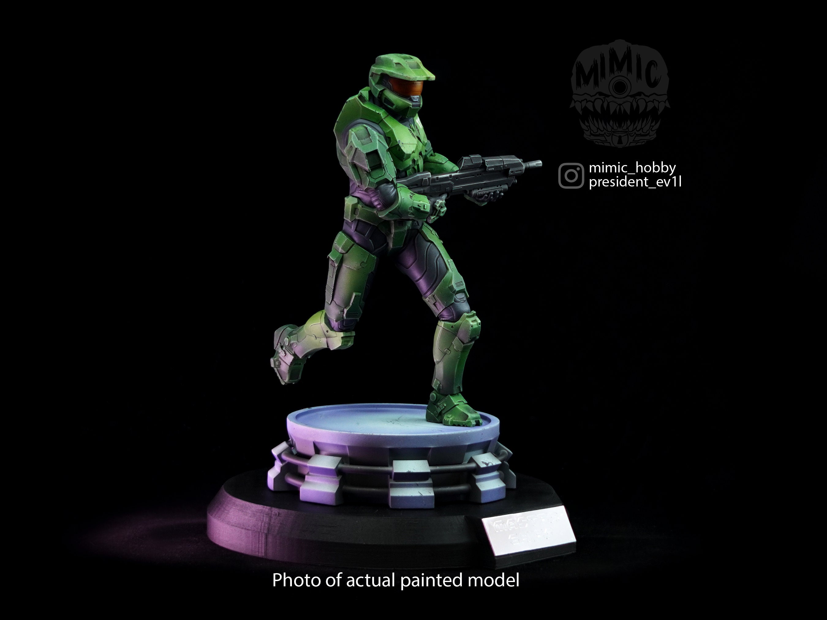 Master Chief Statue or Model Kit Halo Figurine Hand Painted or