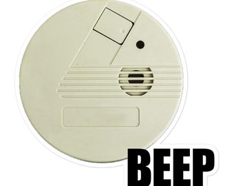 Smoke Detector Sticker