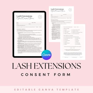 Lash Extensions Consent Form - Beauty Salons - Template