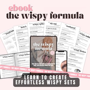 Wispy Lash Extension Guide | Lash Mapping Training Ebook (Canva Template, Digital Download)