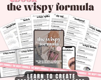 Wispy Lash Extension Guide | Lash Mapping Training Ebook (Canva Template, Digital Download)