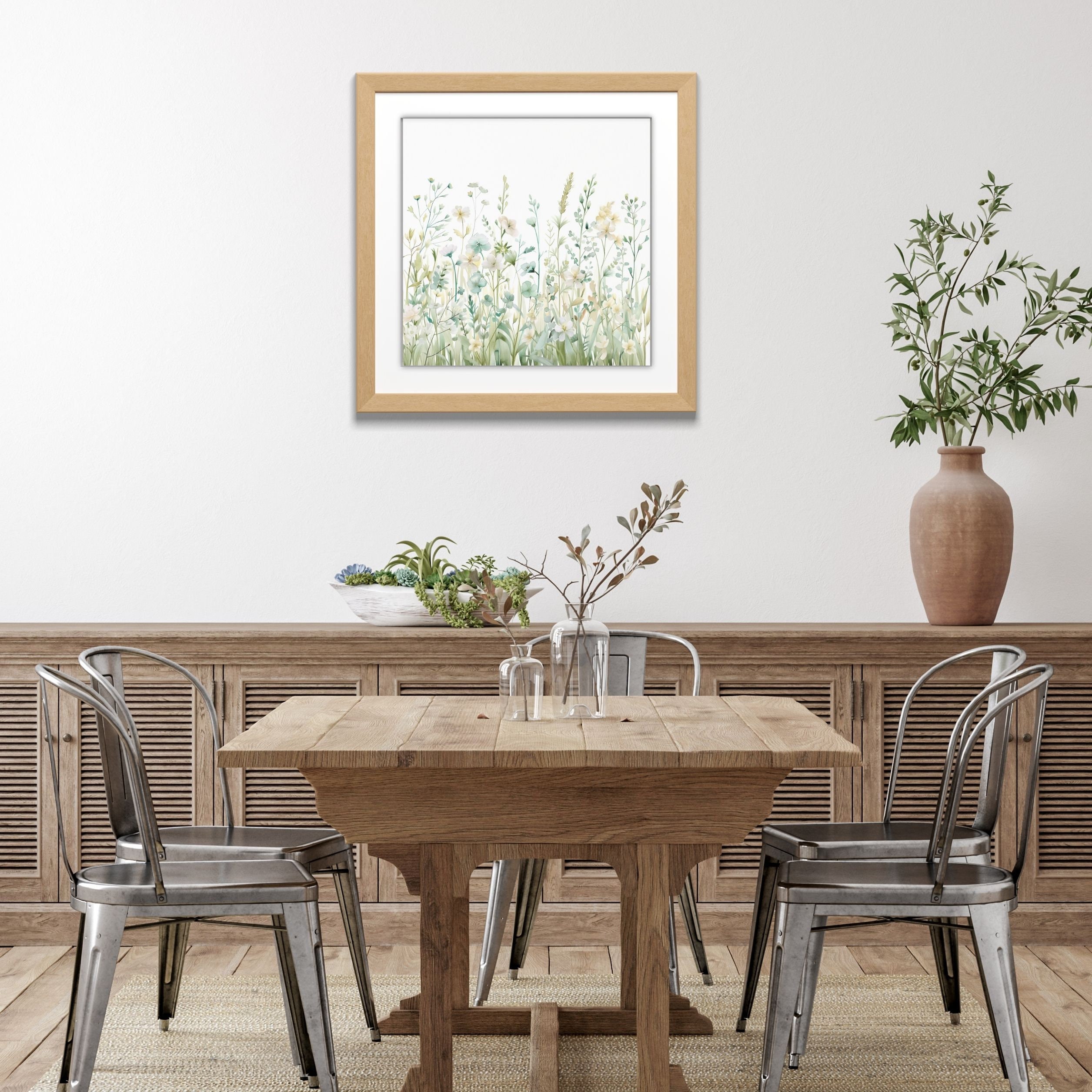 Watercolor Wildflowers Printable Art, Spring Home Decor, Digital ...