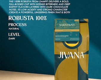 Robusta-Kaffeebohnen aus einer einzigen Anbauregion | Dampit, Indonesien | Röstkaffee