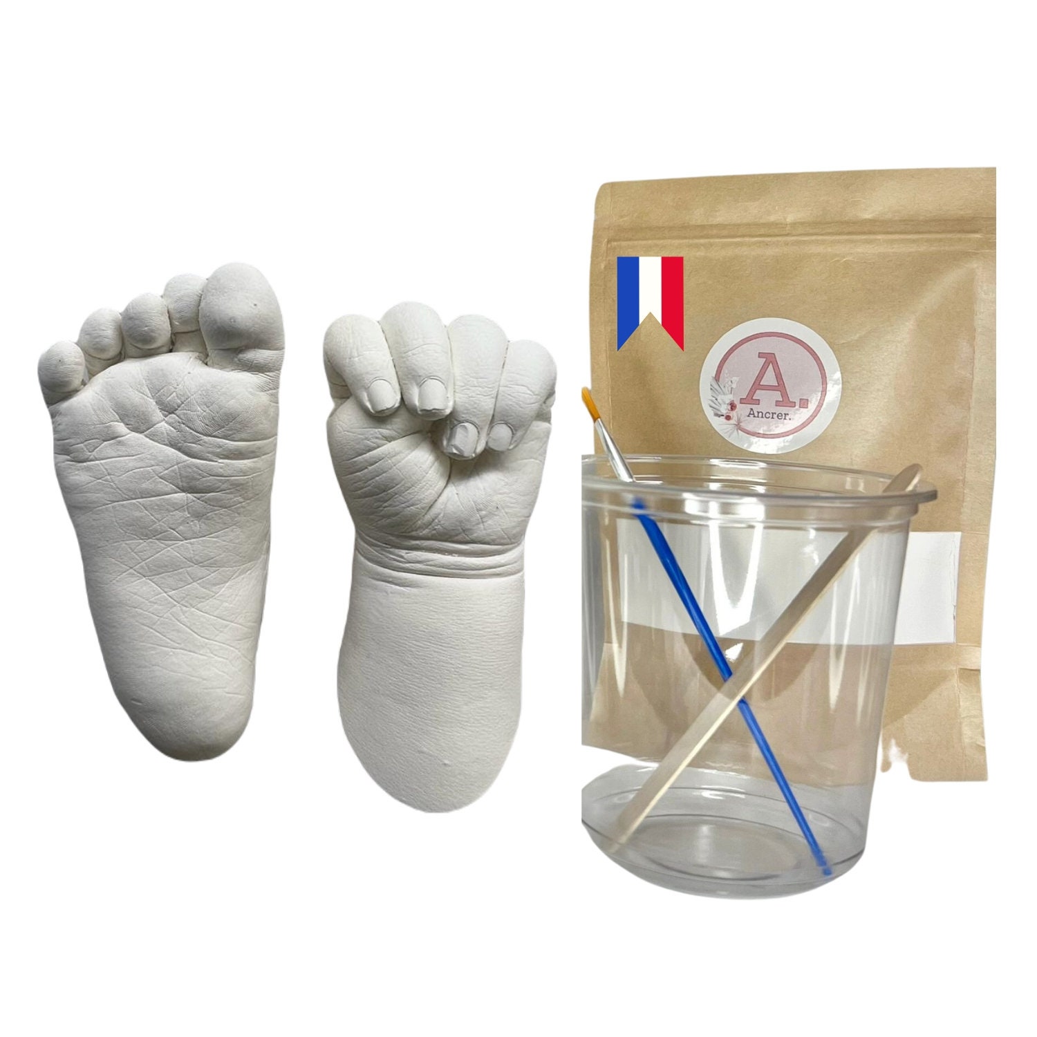Babyrice Fast Setting Alginate 500g 48KG for Adult Baby Hand Foot Face Body  Paw Impression Moulding Powder for Casting Chromatic Skin Safe 