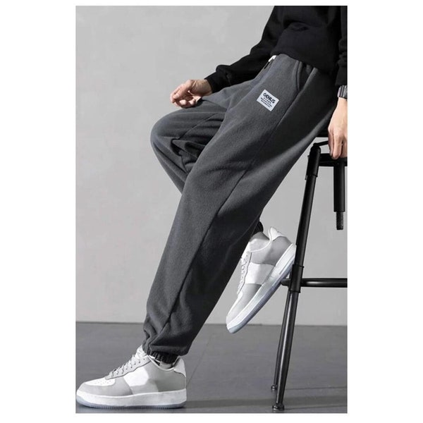 Unisex Fleece Oversize Sweatpants, Casual Sweatpants, Comfortable Loose Fit Pants, Jogger Sweatpants, Daily and Home Sweatpants, Sportswear