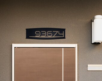 Custom Metal House Number Sign, 16 Gauge Steel Address Plaque