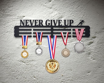 Metal Running Medal Holder, Custom Medal Hanger, Metal Medal Display, Running Gifts, Personalized Medal Holder, Sports Medal Holder