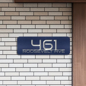 Custom Address Sign for House, House Number, Street Sign Plaque, Address Plaque, Metal House Number, Personalized Address Signs