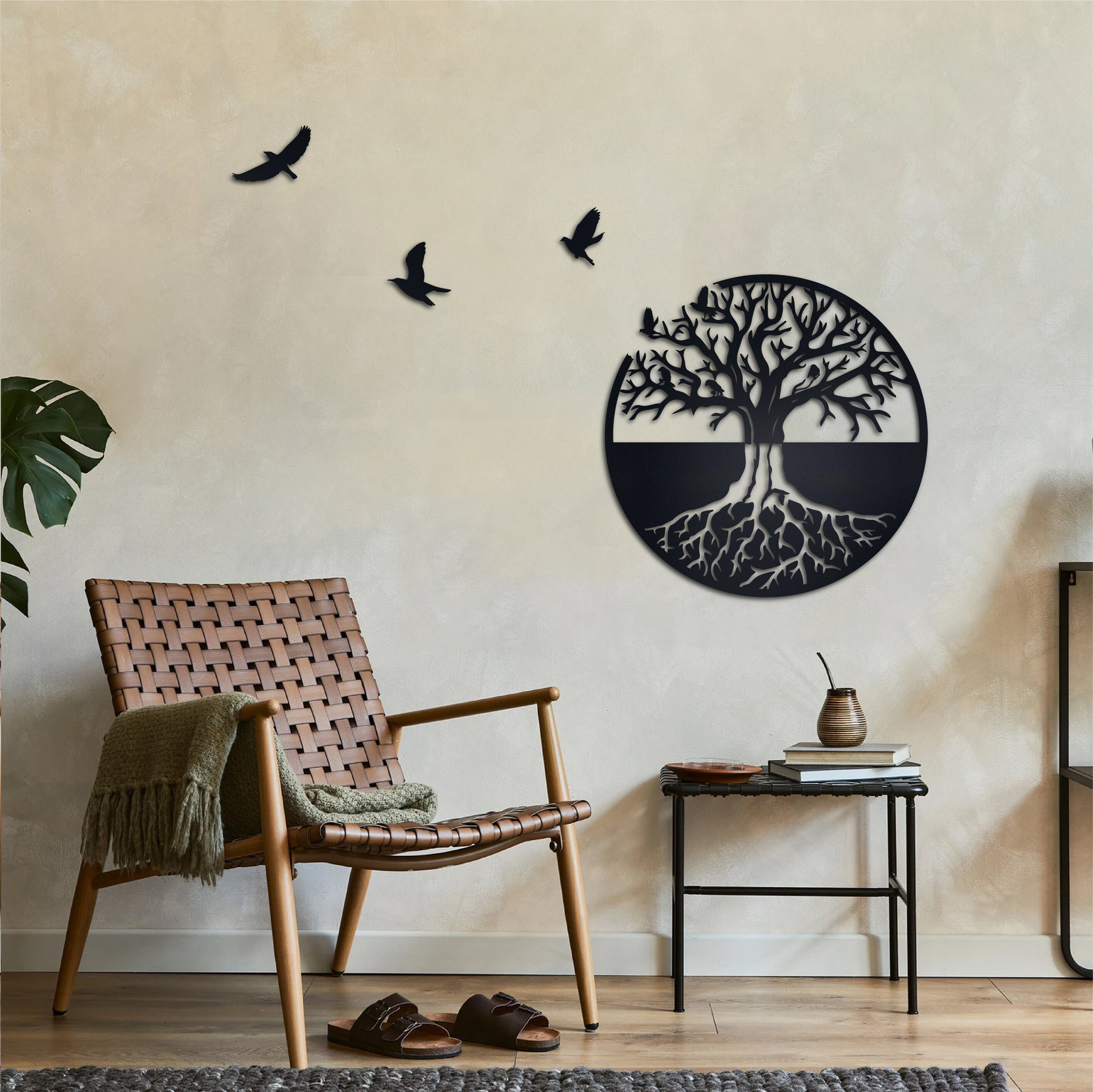 Tree of Life With Birds Metal Wall Art Metal Wall Art Tree - Etsy