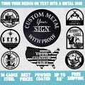 Custom Metal Sign with Logo, Personalized Outdoor Sign, Custom Bar Sign, Circle Any Shape Sign, Waterproof Store Sign, Large Commercial Sign