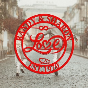 Arte de parede do Dia dos Namorados, presente personalizado do Dia dos Namorados, presente para casais, aniversário, casamento, noiva, namorada, esposa, pais, presente