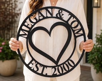 Custom Valentines Day Gifts, Metal Wall Art, Gift for the Couples, Anniversary Gift, 12 Designs