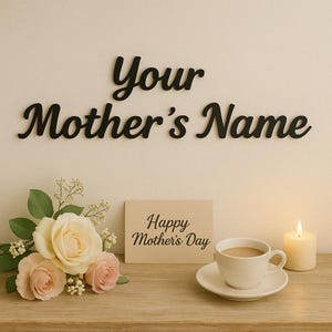 Benutzerdefinierte Metall Namensschild, perfektes Geschenk für Muttertag, Geschenk für Mama, personalisierte Metall Wort Zeichen für Ihn Sie, Ihr benutzerdefinierter Text