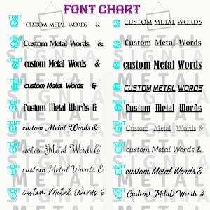 Custom Metal Word, Your Custom Text, Custom Name Script Metal Sign ...