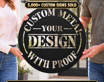 Custom Metal Logo Sign, Personalized Business Sign, Outdoor Company Sign, Wall Decor, Business Gift