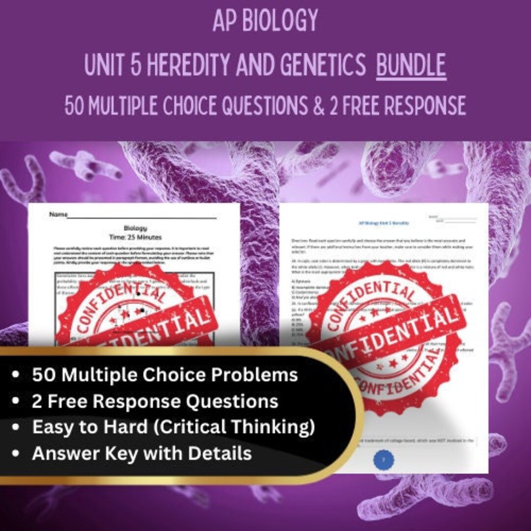 AP Biology Test Prep Frqs & Mcqs Boost Your Success Unit 5 Heredity and