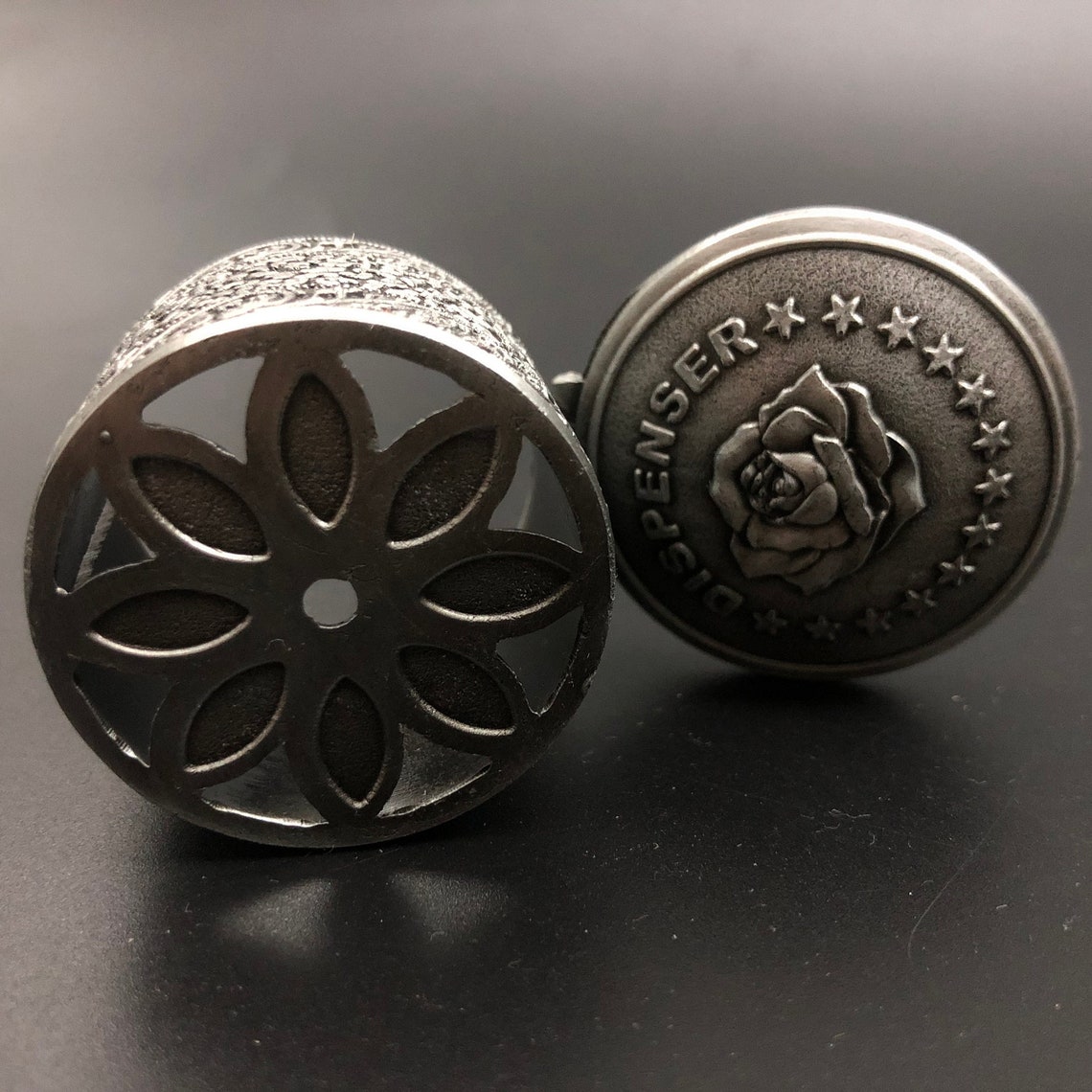 New USPS Postage Stamp Roll Metal Holder Dispenser With Intricate