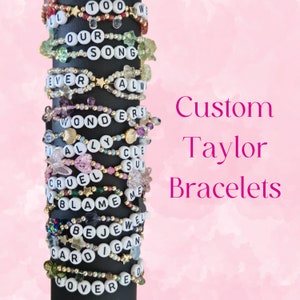 Taylor Friendship Bracelet | Adjustable | Custom and Personalized | for Swiftys| Jewelery | Merch Accessory