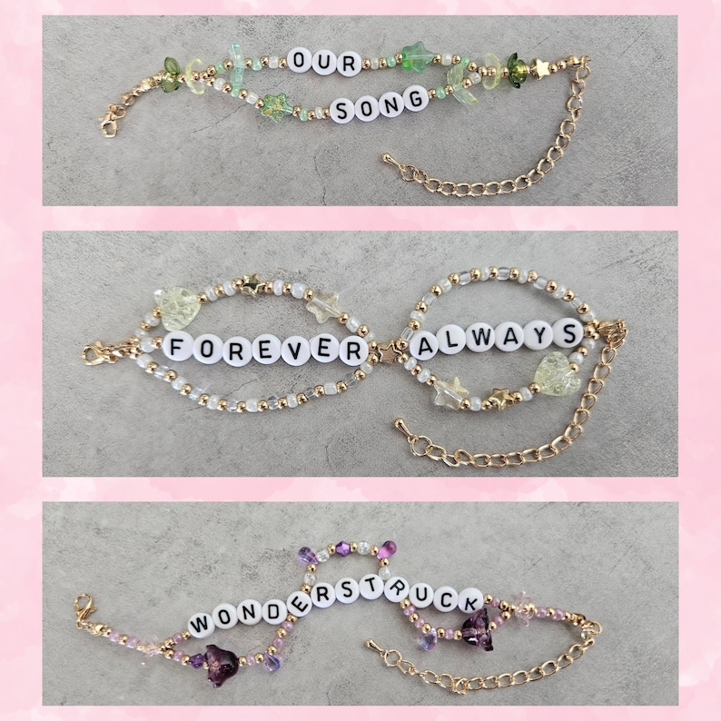 Taylor Friendship Bracelet Adjustable Custom and Personalized for Swiftys Jewelery Merch Accessory imagem 7