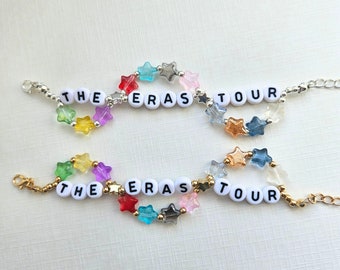 Bracciale dell'amicizia del tour di Taylor Eras per l'outfit Swifty da indossare con Taylor Merch