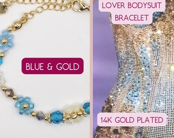 Golden Swifty Bracelet | Taylor's Eras Tour Inspired Bodysuit | Friendship Jewelry Set for Fans