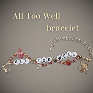 All Too Well Taylor handgemaakte vriendschapsarmband  for Swifty voor Eras Tour Movie