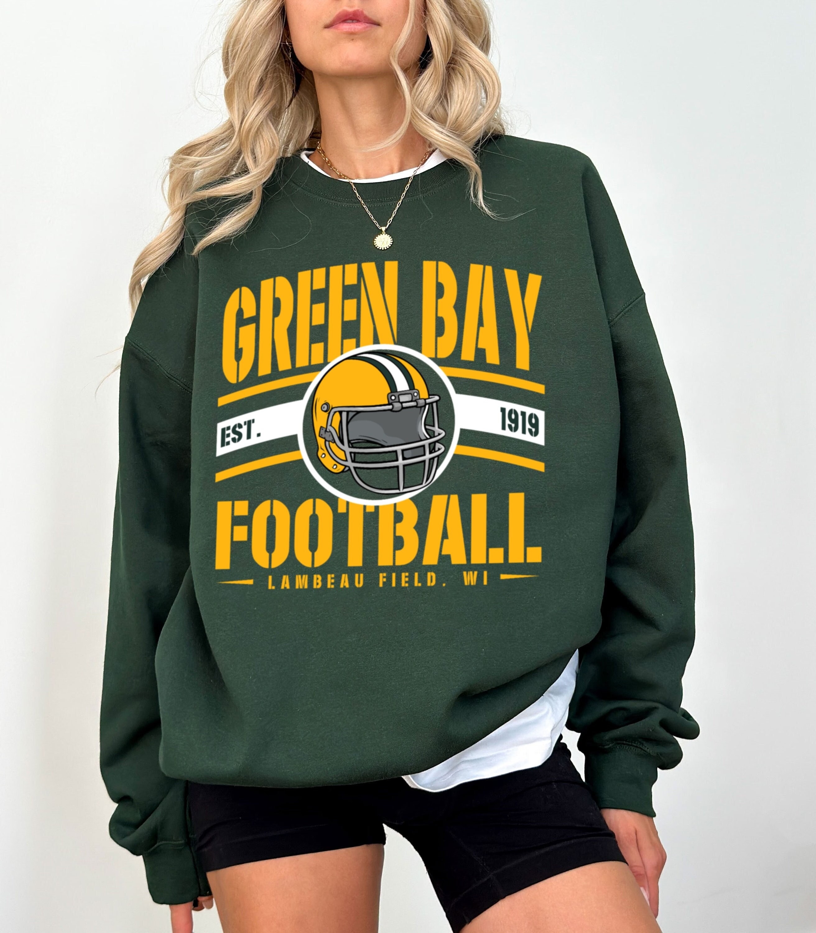 NFL Green Bay Packers Unisex Throwback Intarsia Sweater - Men's