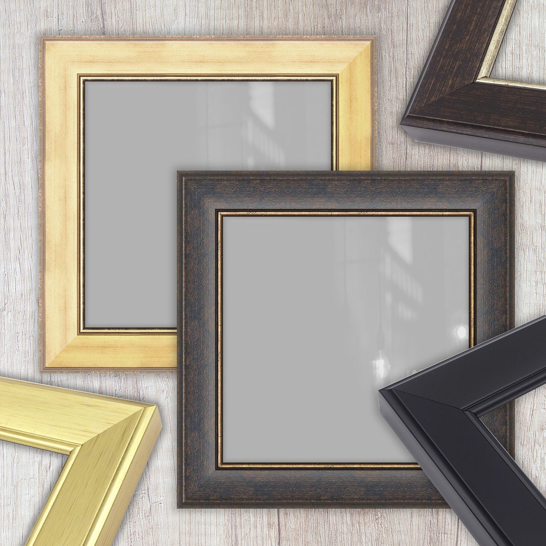 Custom Frame Classic Frames Gold Frame Brown Frame Etsy