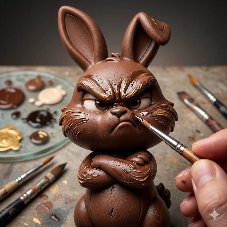 Cute grumpy bunny STL file